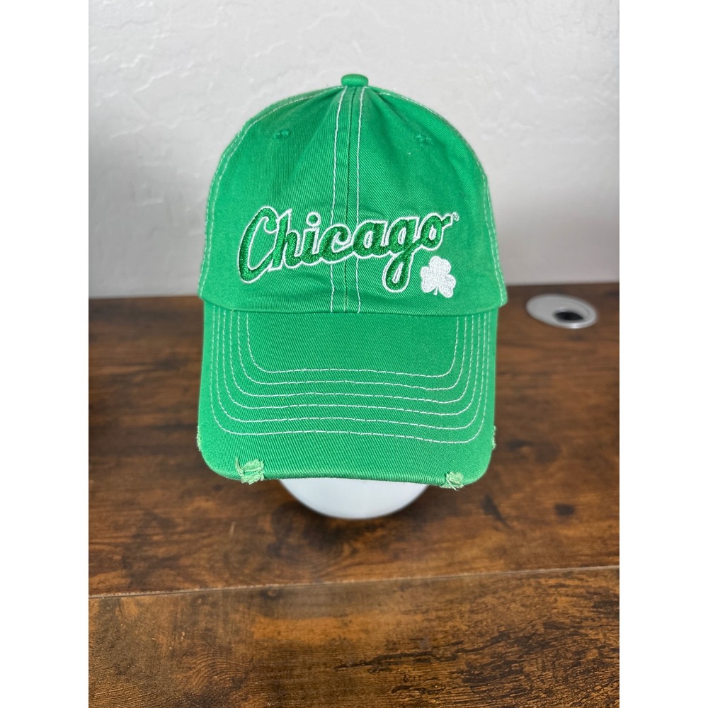 Chicago White Sox Kick 10 Pro Gear St Patricks Day Green Distressed Hat Cap
